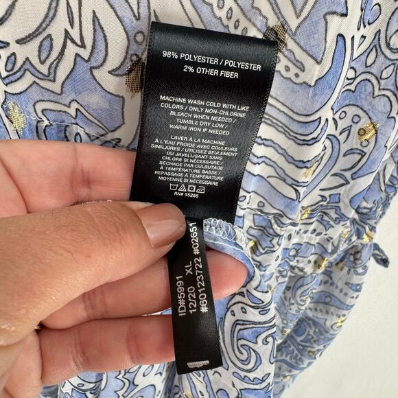 Express Swim Cover Up Womens XL Sheer Full Length Beach Yacht Sheer Tiered NWT - Picture 7 of 9